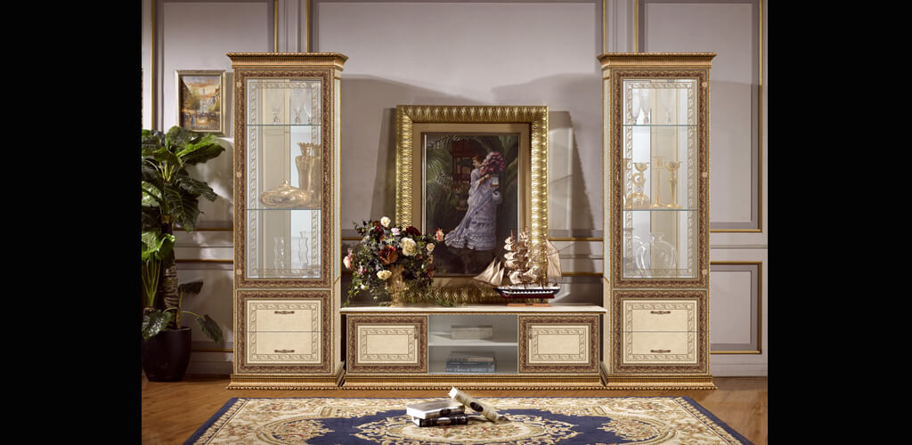 Гостиная Палермо с витринами производство Белоруссия